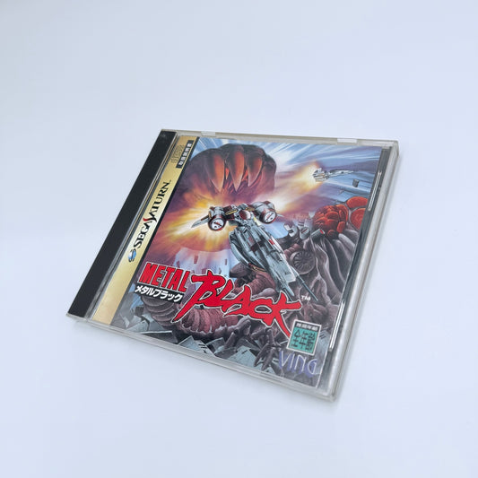 Sega Saturn Metal Black Ving Action Shooting Game Japan Import