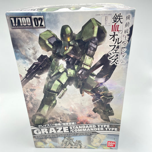 BANDAI Gundam Iron-Blooded Orphans 1/100 Graze Standard Commander Type Model Kit