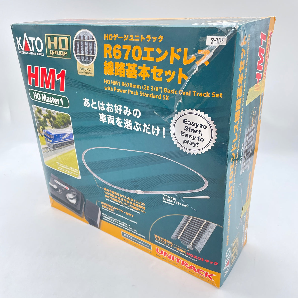 KATO HO Gauge HM1 Unitrack R670 Endless Track Basic Oval Set with Power Pack