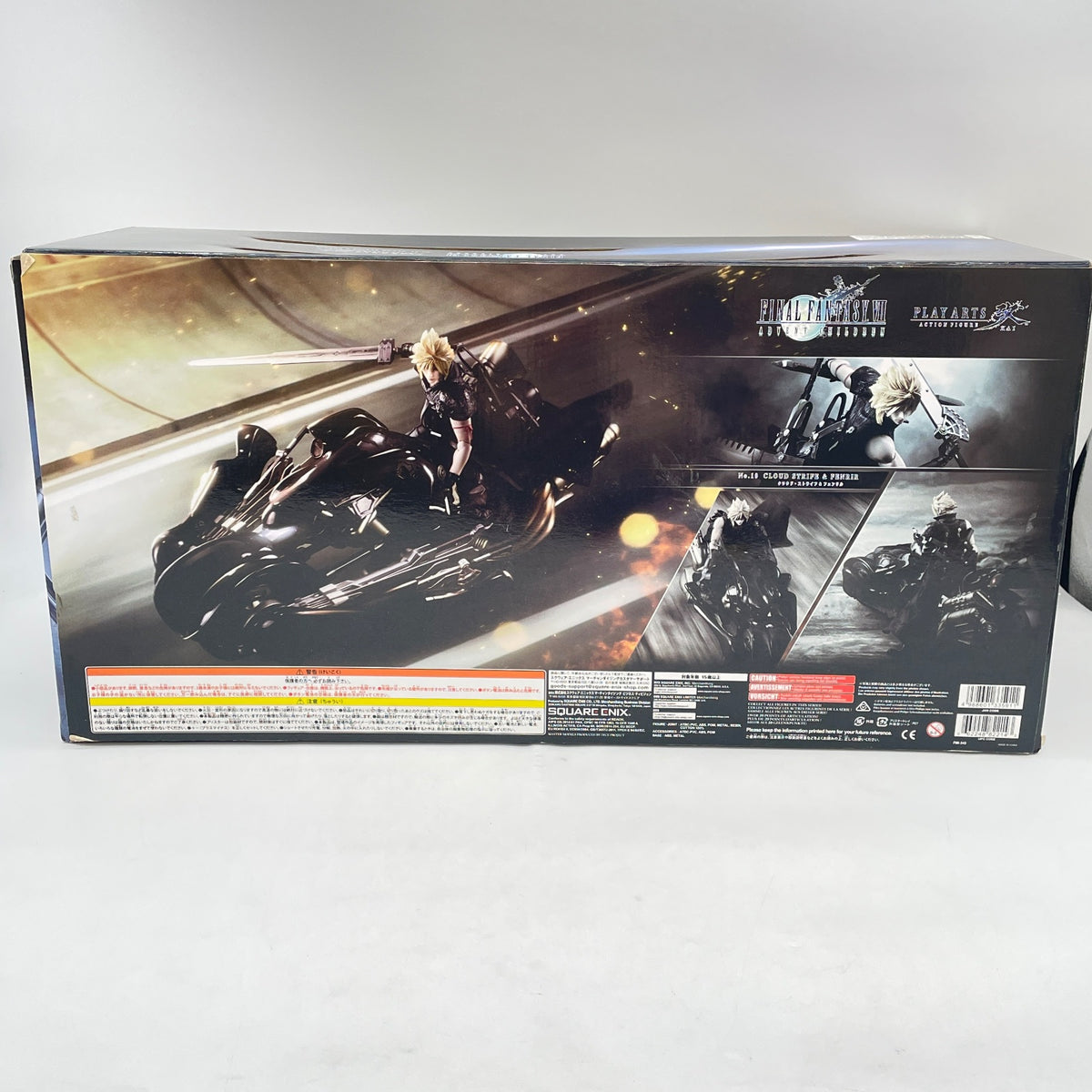 FINAL FANTASY VII ADVENT CHILDREN PLAY ARTS Kai Cloud Strife & w/Box