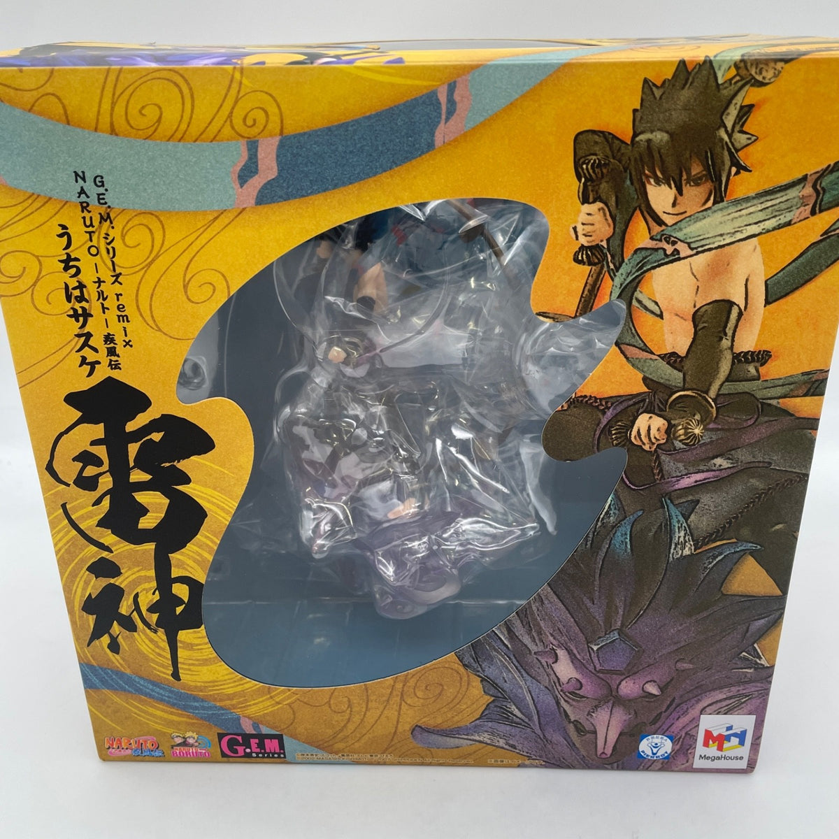 NARUTO Shippuden Sasuke Uchiha Raijin PVC MegaHouse G.E.M. series remix Toy