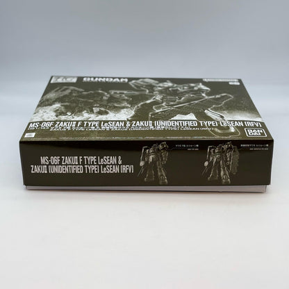 Premium Bandai HG 1/144 Zaku II F Type LeSEAN & Unidentified Type RFV Kit JAPAN