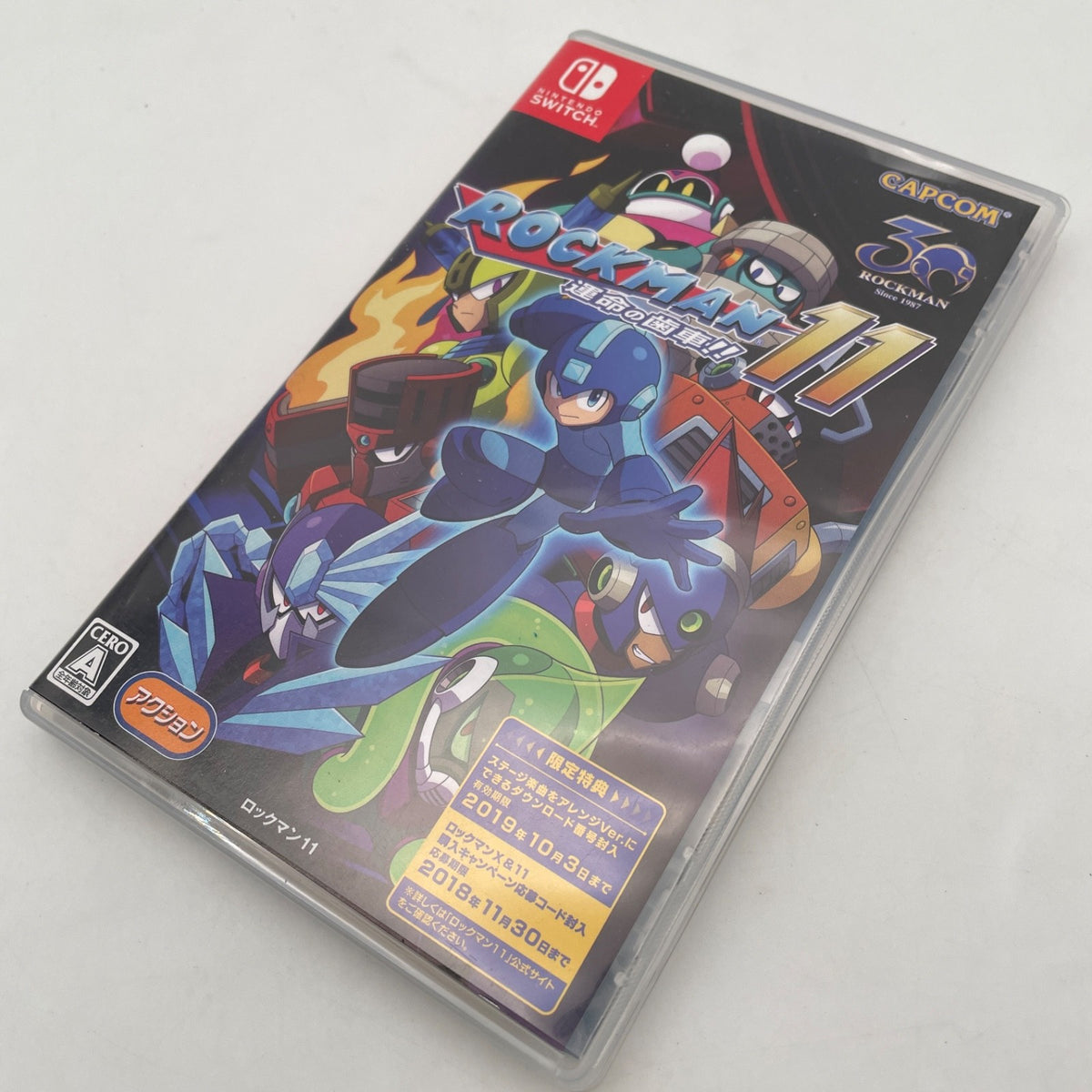 Rockman 11 fate of gear Nintendo Switch 2D Action game Capcom Japan Import
