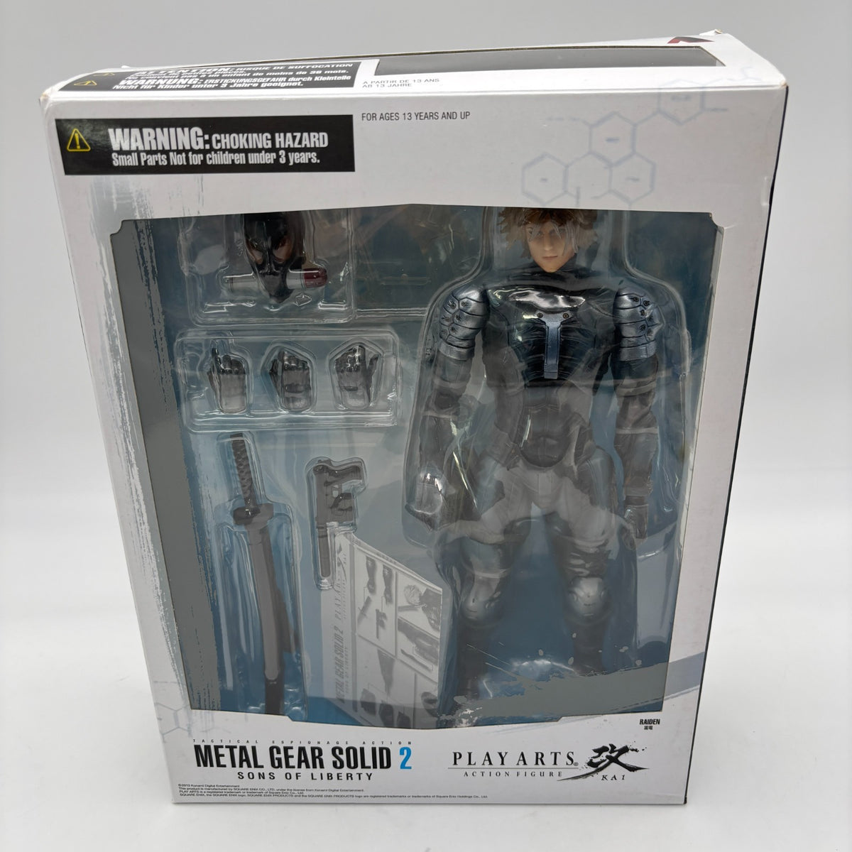 PLAY ARTS Kai Raiden Action Figure SONS OF LIBERTY METAL GEAR SOLID2 Japan