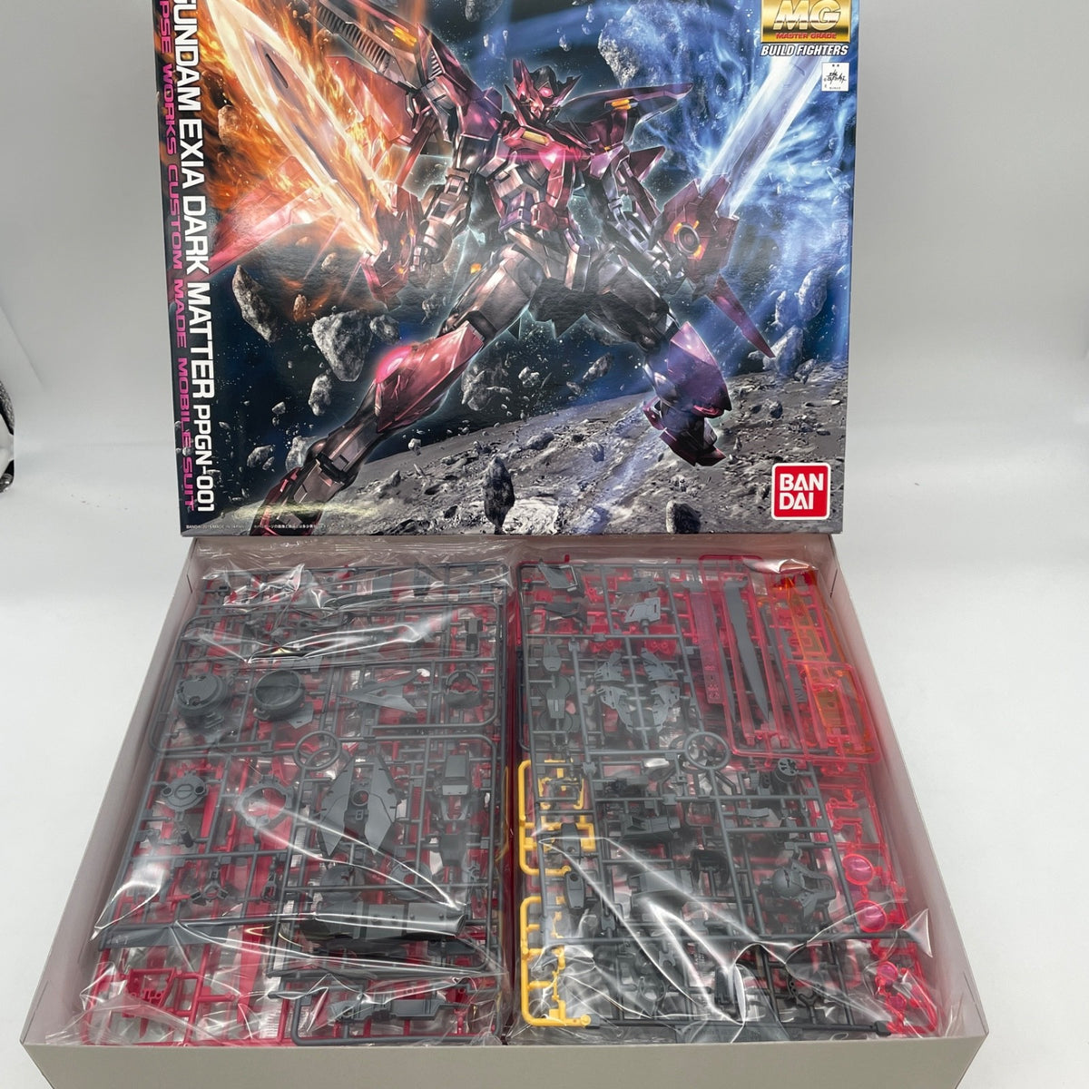 BANDAI MG 1/100 Gundam Build Fighters Gundam Exia Dark Matter Plastic Model