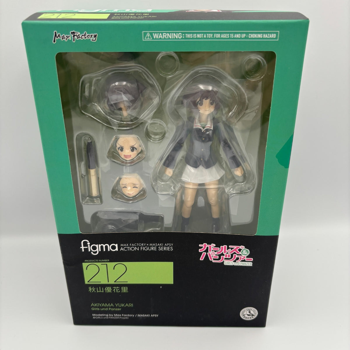 Figma Akiyama Yukari figure Girls and Panzer ABS PVC painted movable Japan Toy