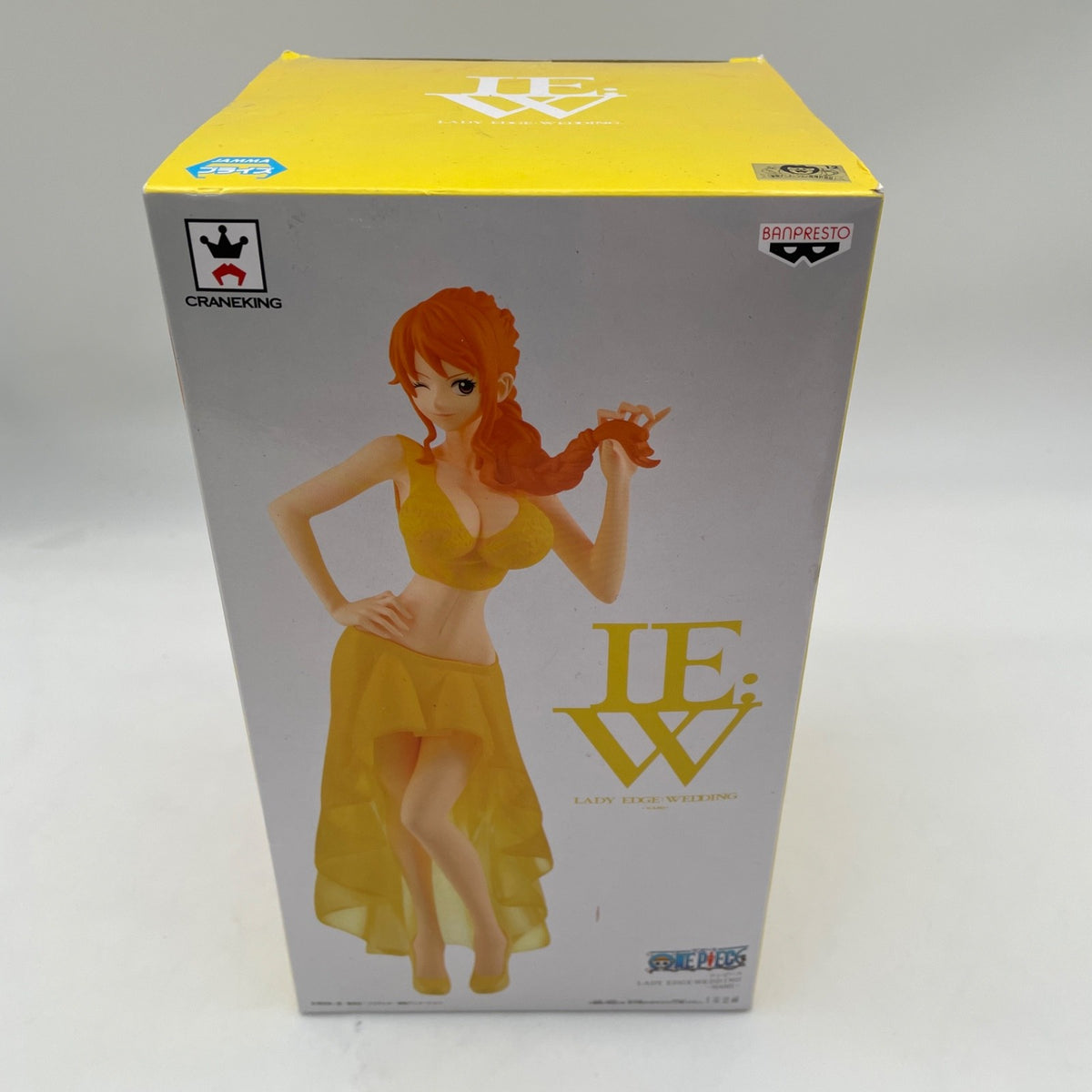 One Piece NAMI YELLOW WEDDING VERSION LADY EDGE STATUE Banpresto JAPAN