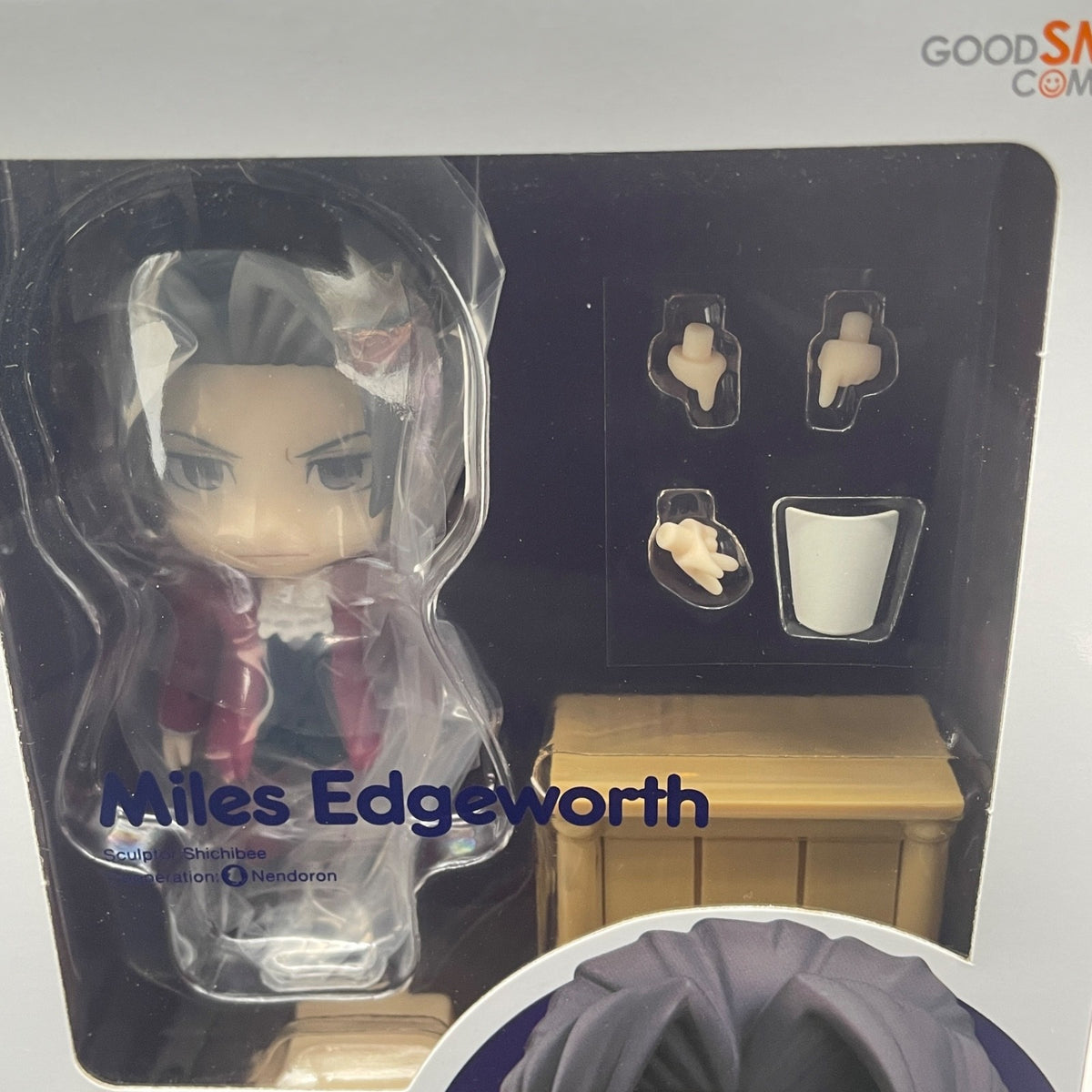 Nendoroid Phoenix Wright Ace Attorney Miles Edgeworth From Japan GOOD SMILE