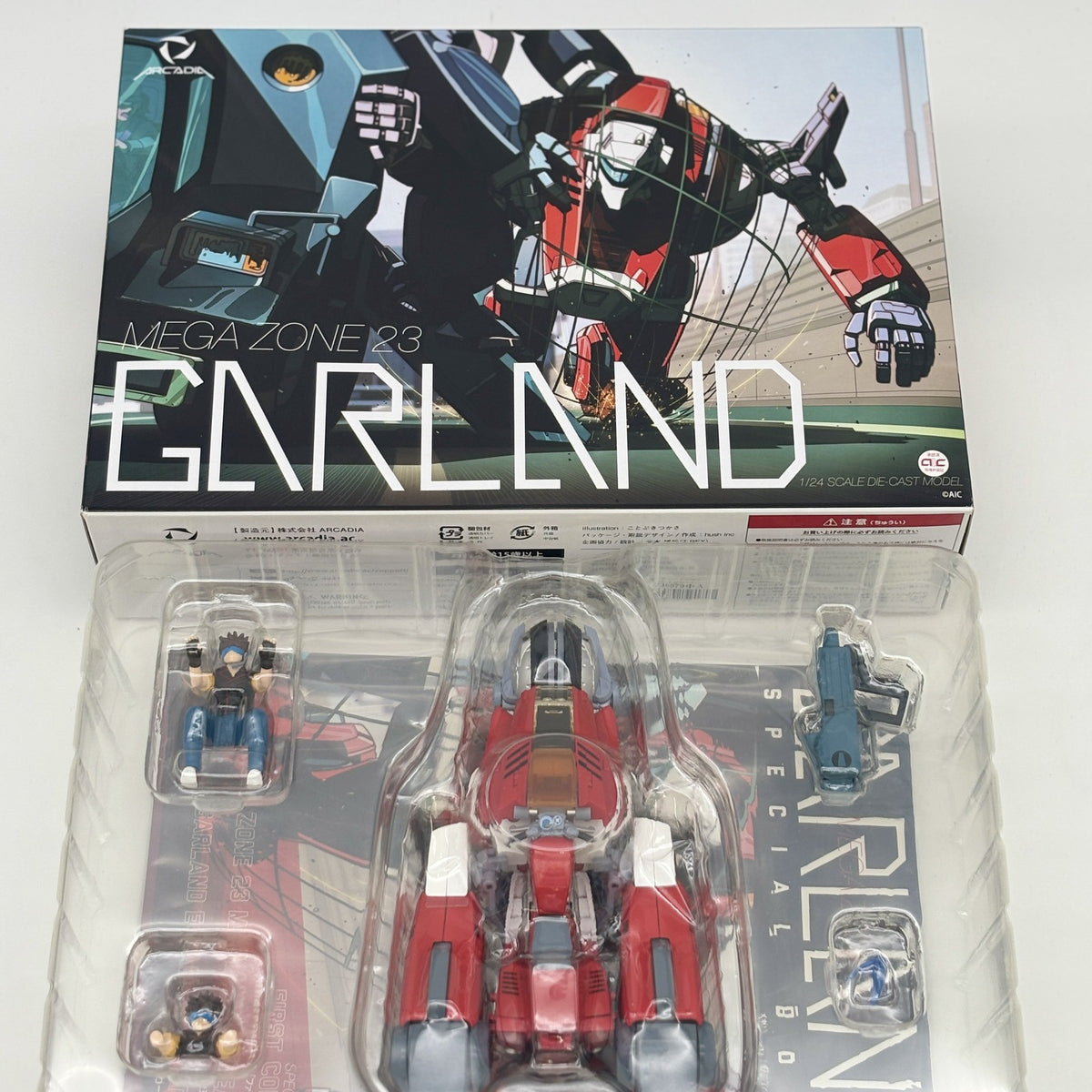 Figure MEGAZONE 23 1/24 scale die-cast model Garland Japan ARCADIA