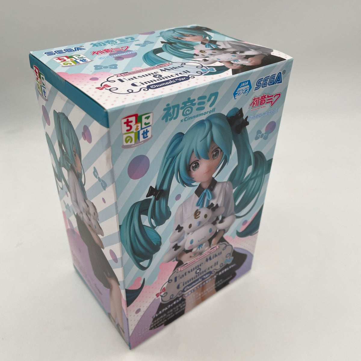 Hatsune Miku x Cinnamoroll Milk Chokonose Premium Figure SEGA from JP
