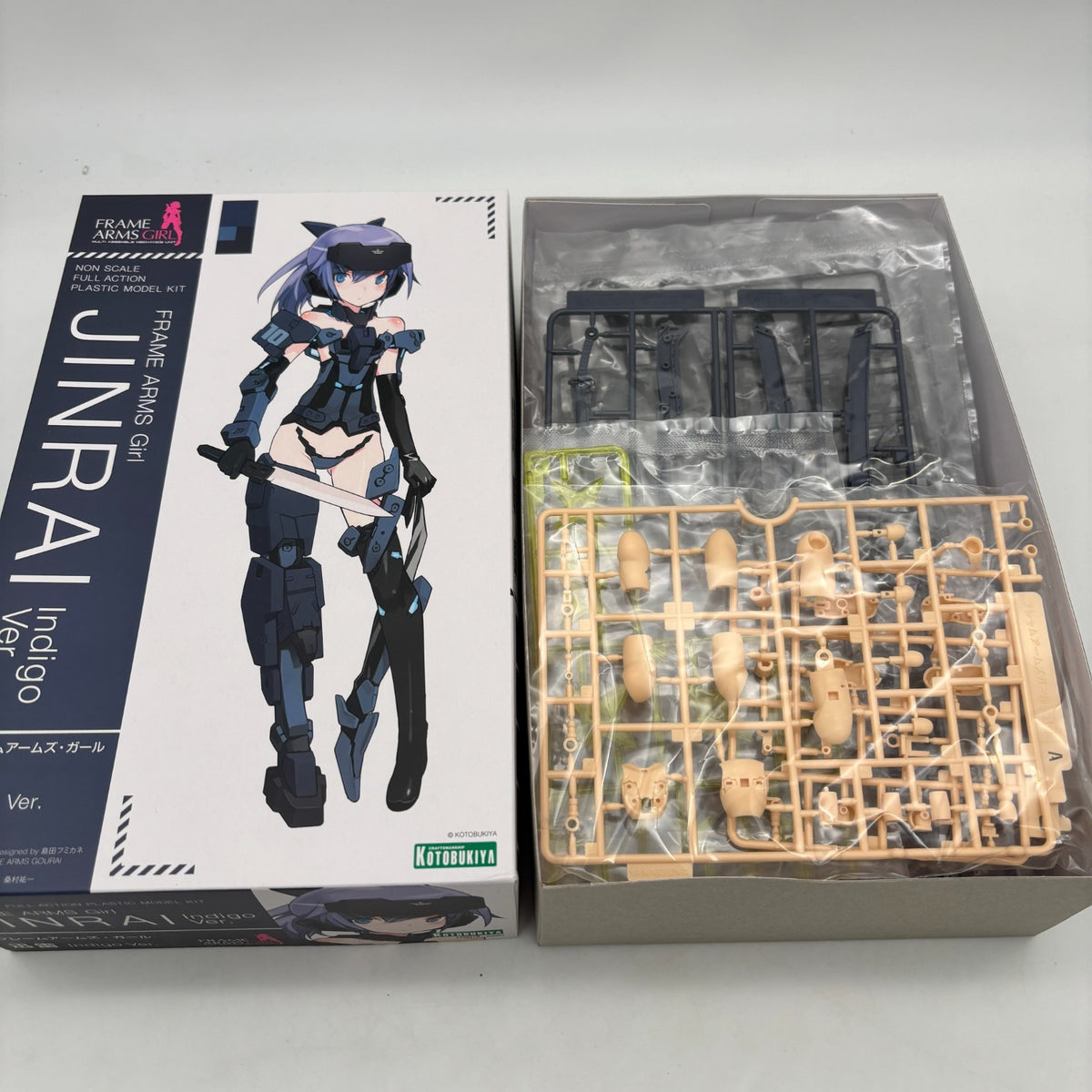 Kotobukiya Frame Arms Girl JINRAI Indigo Ver. Plastic Model Kit JAPAN