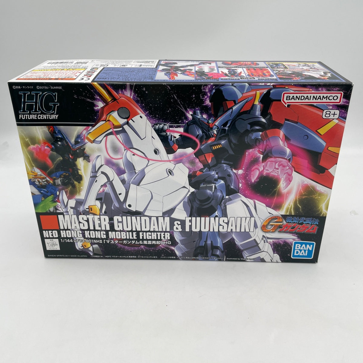 BANDAI 1/144 HGFC Master Gundam and Fuunsaiki Mobile Fighter G Gundam Model kit