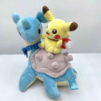 Stuffed toy Pikachu & Laplace Riding on Laplace Pokemon Center Limited