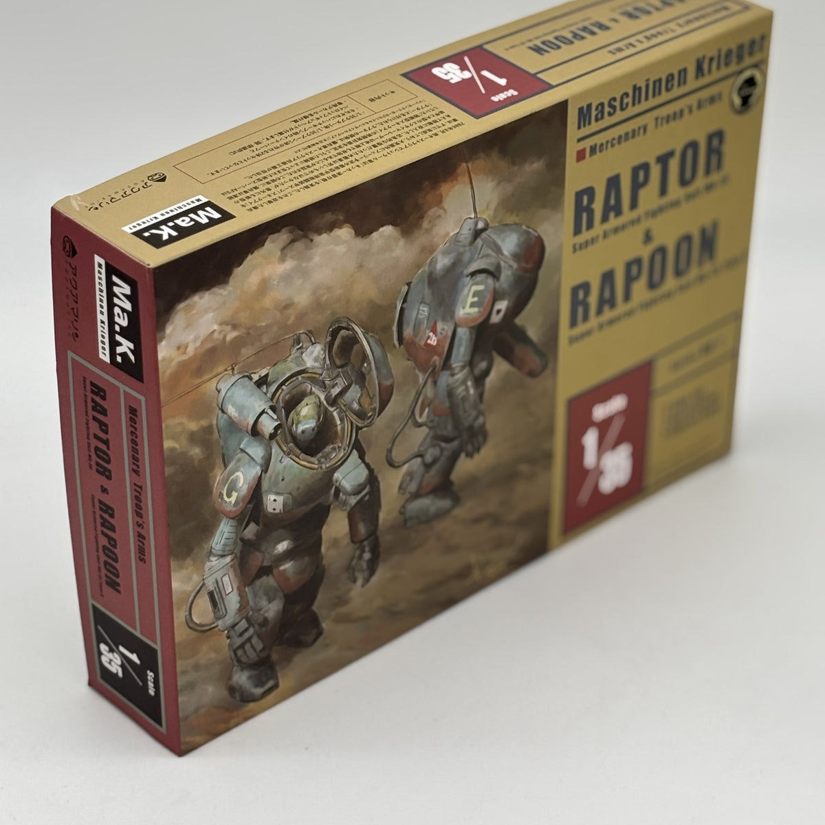 1/35 Raptor & Rapoon (set of 2) Plastic model Ma.K Maschinen Krieger Aquamarine