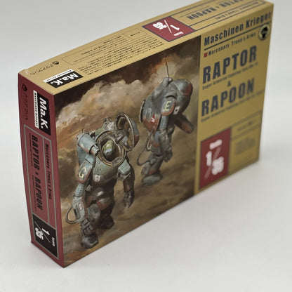 1/35 Raptor & Rapoon (set of 2) Plastic model Ma.K Maschinen Krieger Aquamarine