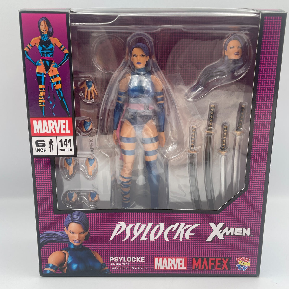 Action Figure MAFEX PSYLOCKE COMIC Ver. X-MEN No.141 Medicom Japan