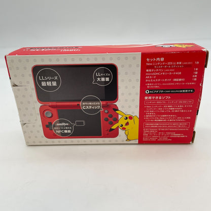 Nintendo 2DS LL XL Pokemon Monster ball edition White Red Pikachu Console