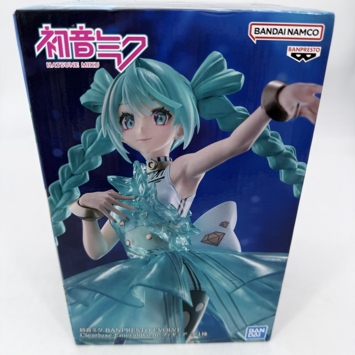 Hatsune Miku EVOLVE Clearluxe EmeraldGem Figure BANPRESTO w/Box JAPAN