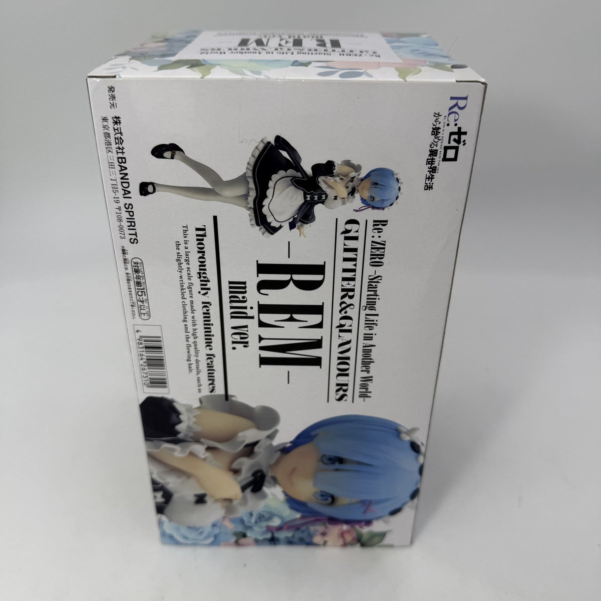Re Zero Rem GLITTER GLAMOURS Maid ver Figure BANPRESTO w/Box JP