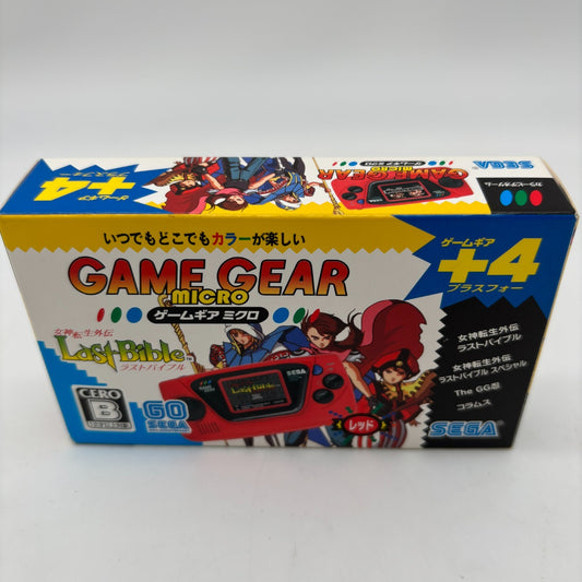 Sega Game Gear Micro Mini red 4 collection Games Preloaded Japan