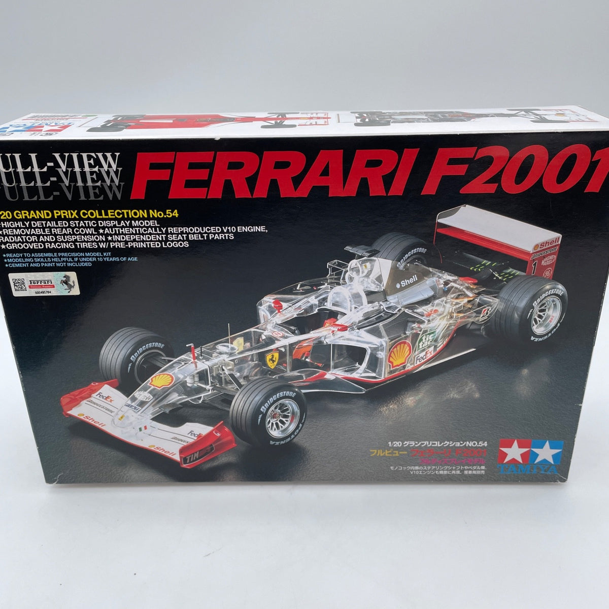 Tamiya Grand Prix Collection No.54 Ferrari F2001 Full View Display Model