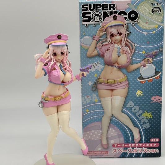 Super Sonico Space Police Ver. PVC Figure TAITO Japan Import