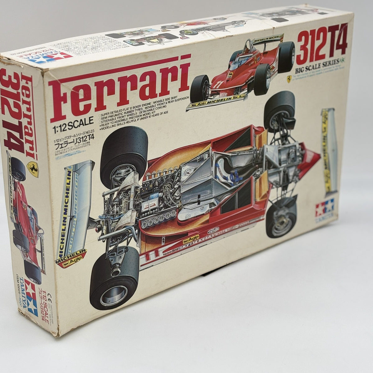 Model Kit 1/12 Big Scale Series NO.23 Ferrari 312T4 Tamiya From Japan