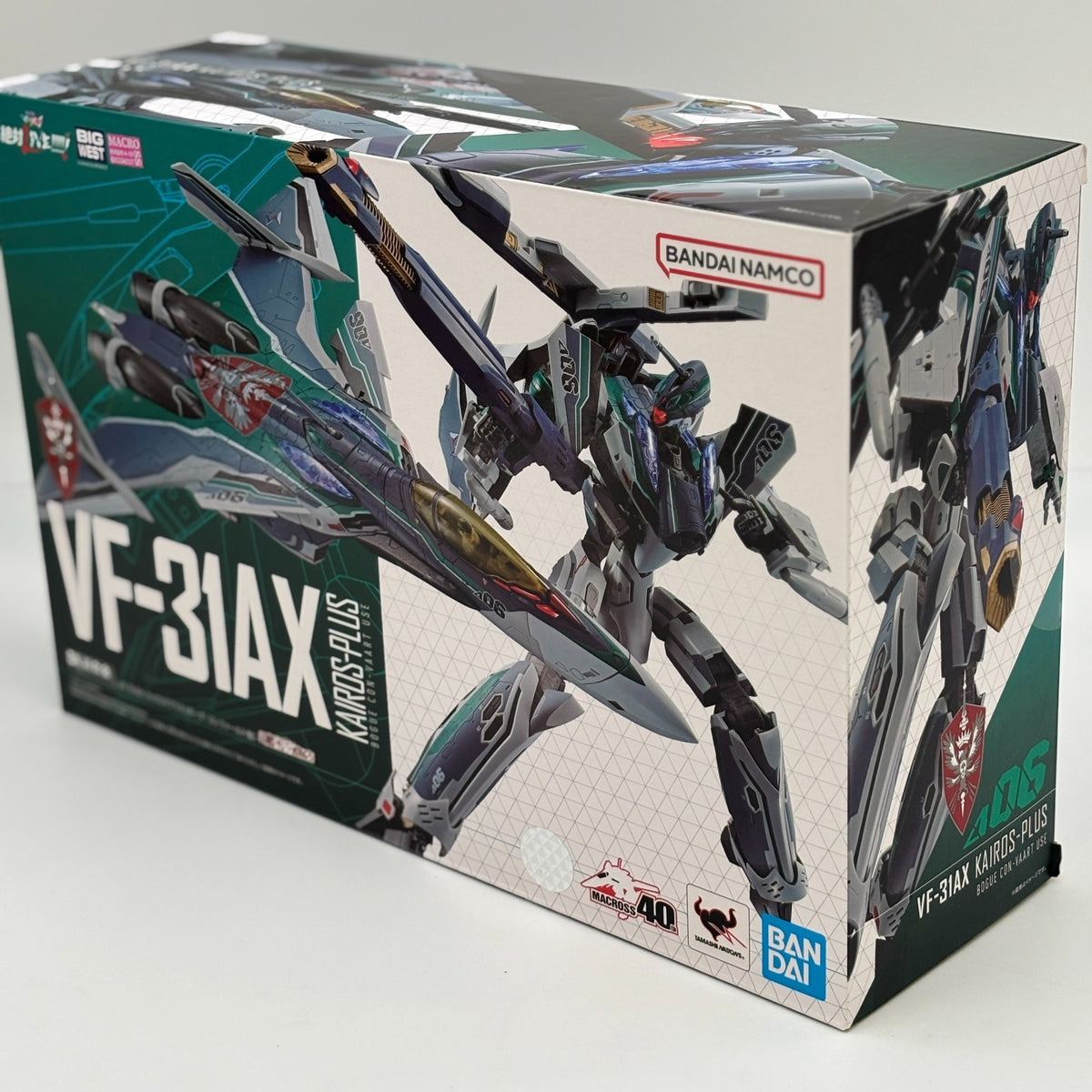 DX Chogokin VF-31AX Kairos Plus Bogue Con-Vaart Figure Plastic Model Japan