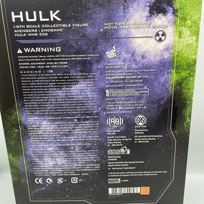 Hot Toys Hulk 1/6 Scale Action Figure MMS558 Marvel Avengers Endgame
