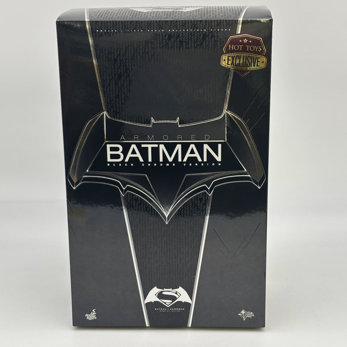 Movie Masterpiece Hot Toys MMS356 Armored Batman Black Chrome 1/6 Figure Japan