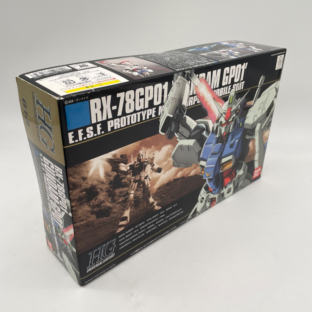 Bandai HGUC 013 1/144 HG RX-78 GP-01 Gundam Zephyranthes Mobile Suit Model Kit