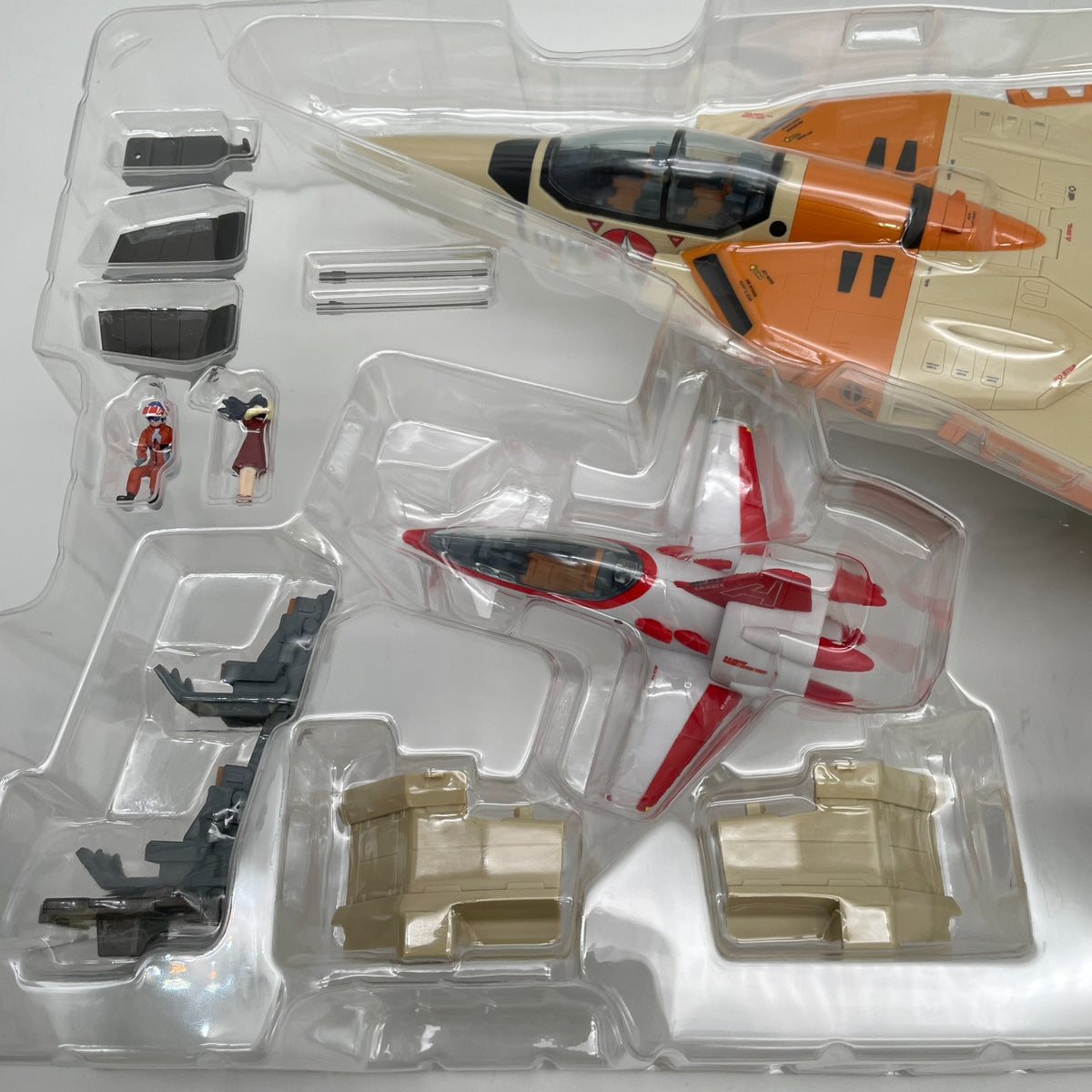 DX Chogokin VF-1D Macross Valkyrie & Fun Racer Figure BANDAI Japan