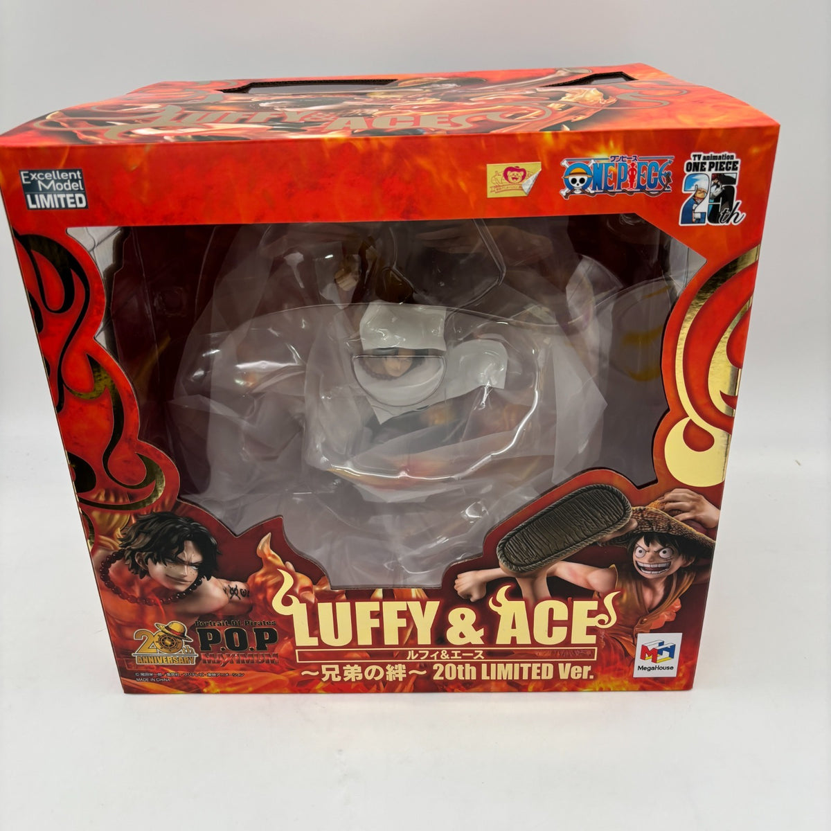 One Piece Luffy & Ace Brotherly Bonds 20th Limited Ver. Figure MegaHouse