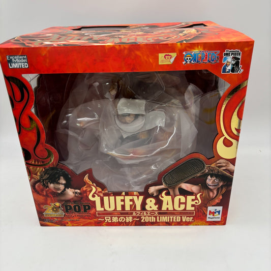 One Piece Luffy & Ace Brotherly Bonds 20th Limited Ver. Figure MegaHouse