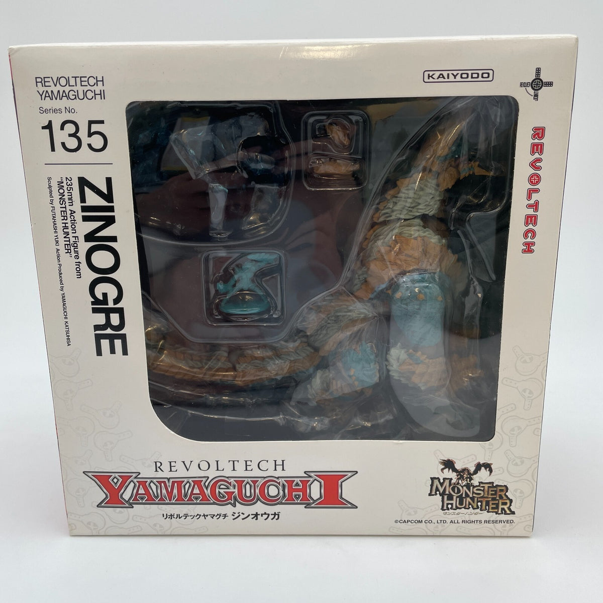 Revoltech Yamaguchi NO.135 Zinogre Action Figure Monster Hunter Kaiyodo