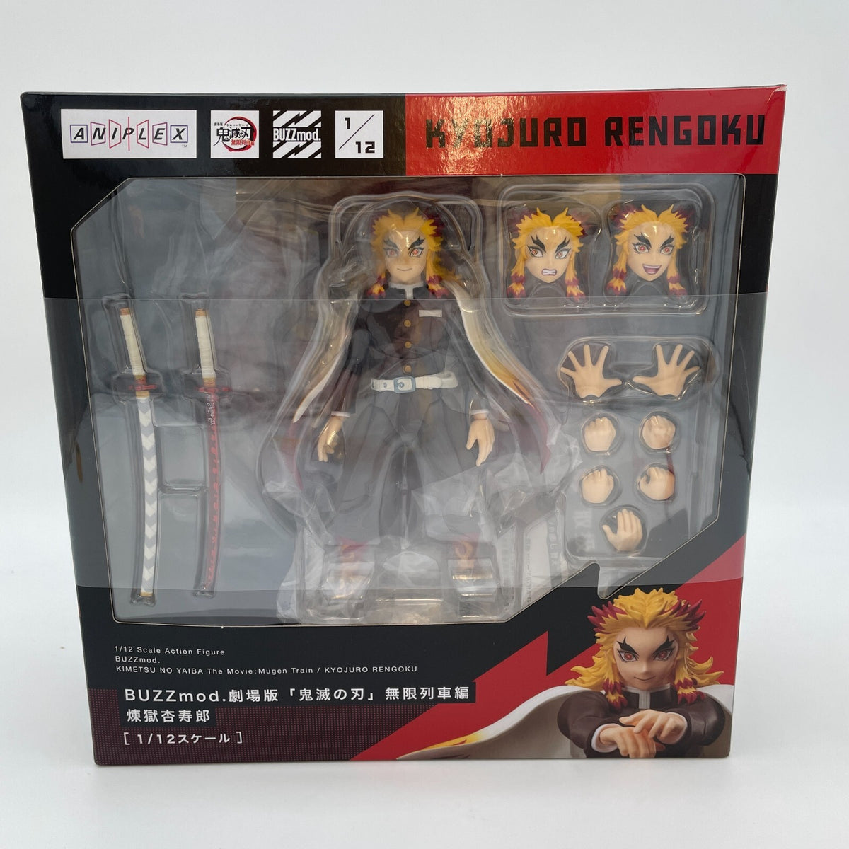 Figure BUZZmod. Kyojuro Rengoku Demon Slayer 1/12 Figure Japan ANIPLEX Limited