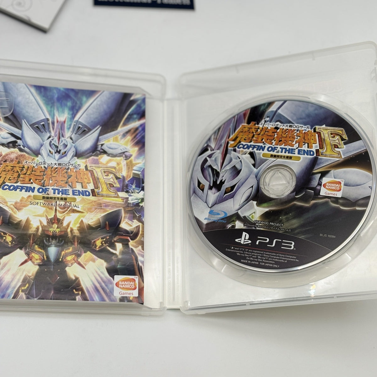 PS3 Super Robot Wars OG Saga Masou Kishin F Coffin of The End Limited Edition