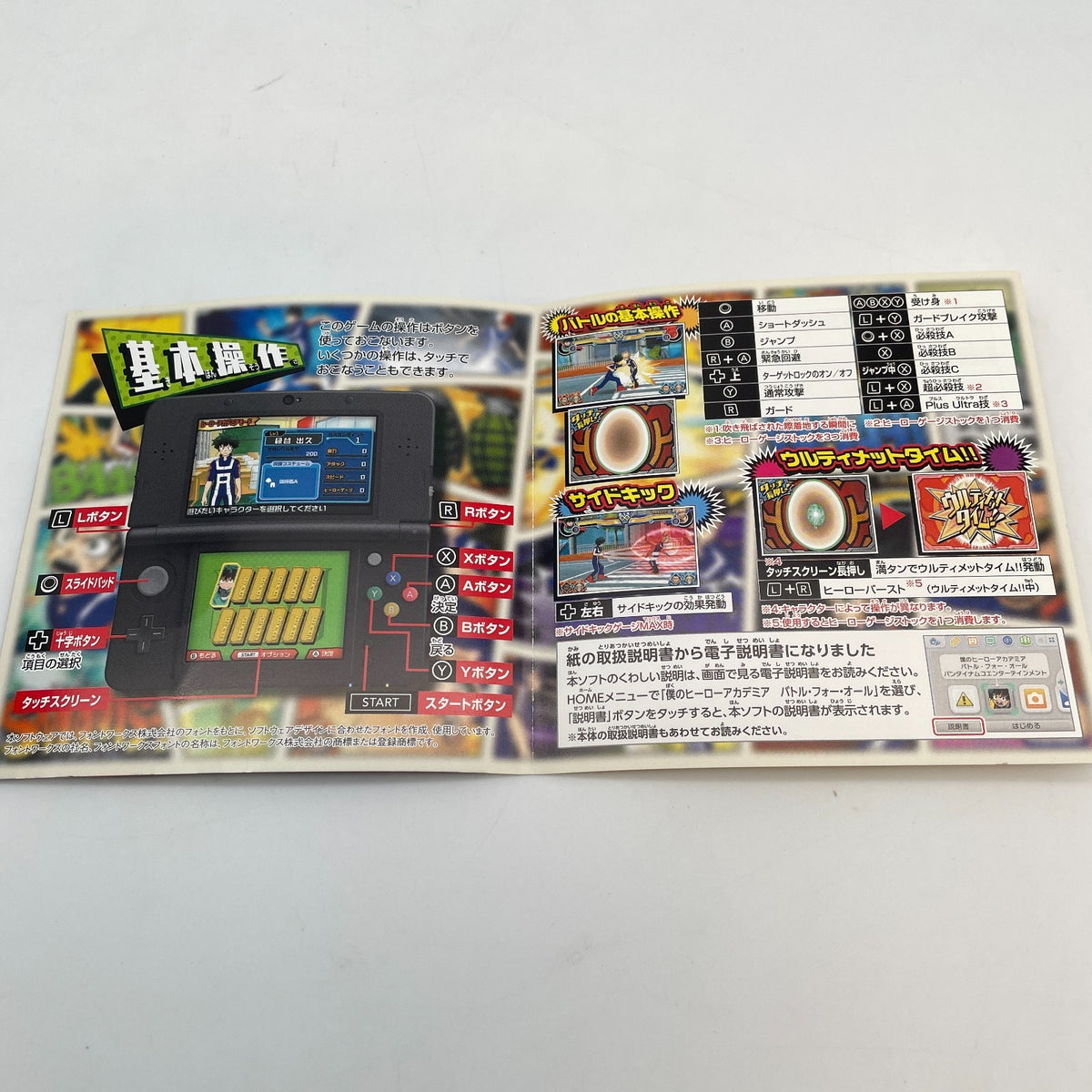 Nintendo 3DS My Hero Academia Battle For All Japan Import Game