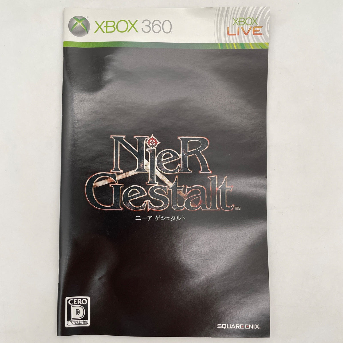 Xbox 360 NieR Gestalt SQUARE ENIX Japan Import Used