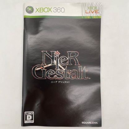 Xbox 360 NieR Gestalt SQUARE ENIX Japan Import Used