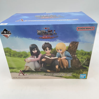 Attack on Titan Earthquake Eren Mikasa Armin Figure Ichiban Kuji A Prize