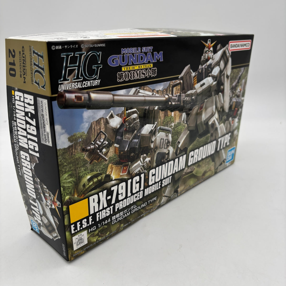 Bandai 1/144 HGUC(210)HG RX-79(G) Gundam Ground Type The 08MS Team Model Kit JP