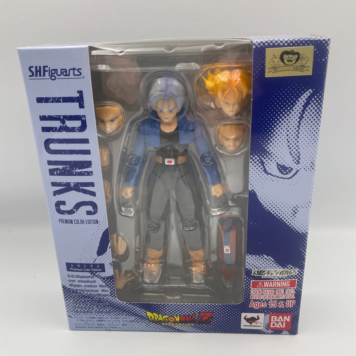 Dragon Ball Z Trunks action figure S.H.Figuarts BANDAI Premium Color Japan Toy
