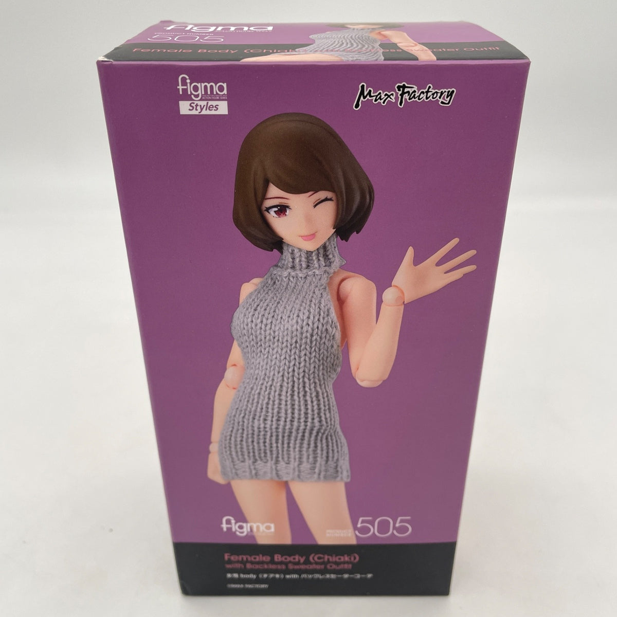 Max Factory figma Styles Female Body Chiaki with Backless sweater figure Japan