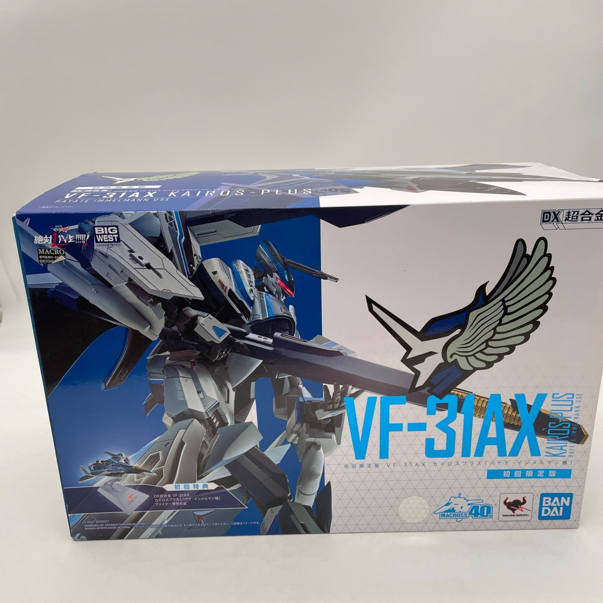 DX Chogokin VF-31AX Kairos Plus Hayate Immelman First Limited Edition BANDAI