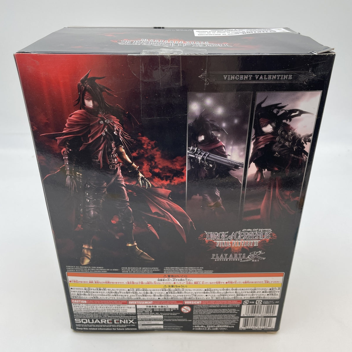 PLAY ARTS Kai Vincent Valentine Figure Final Fantasy VII Dirge of Cerberus