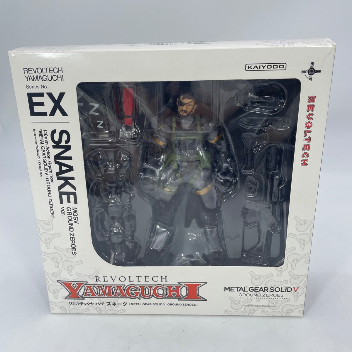 Kaiyodo Revoltech Yamaguchi Metal Gear Solid 5 Snake Ground Zeros ver. EX Figure