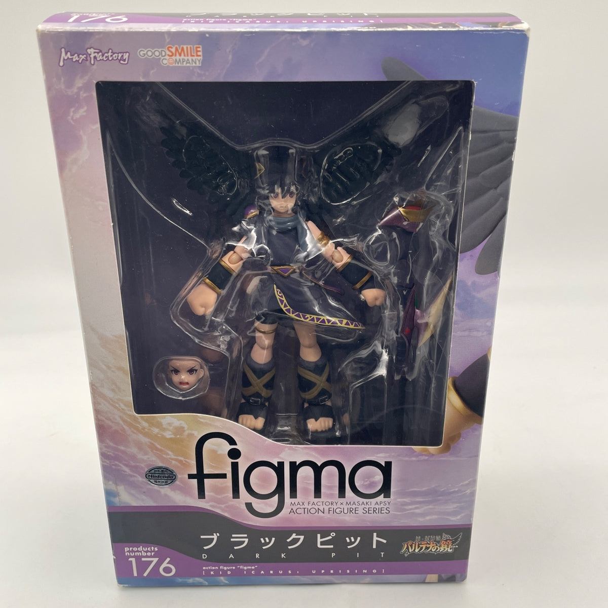 figma Kid Icarus Uprising black Pit Figure #176 Max Factory Japan Import