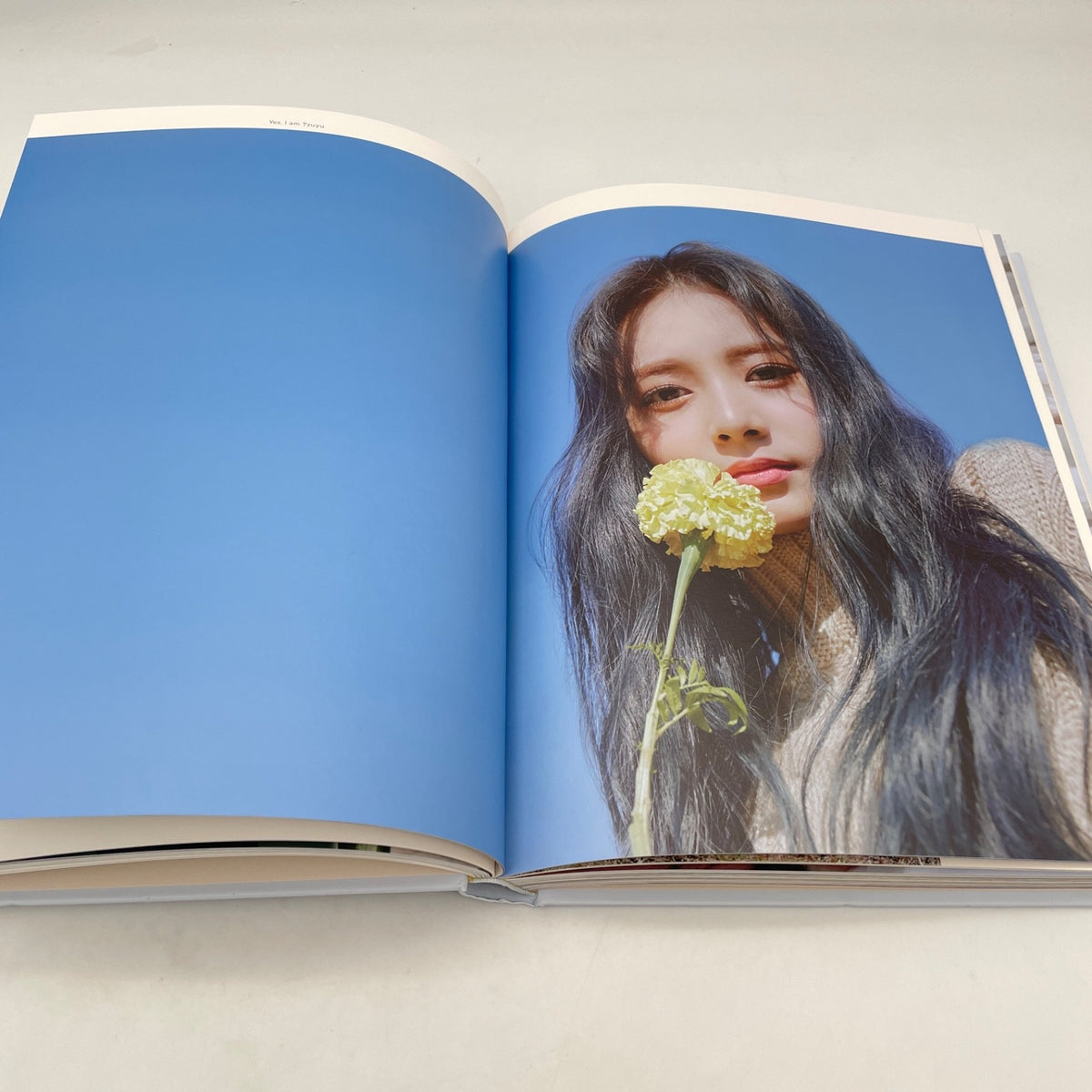 TWICE Tzuyu 1st Photobook Yes, I Am Blue Ver. w/ Photocard