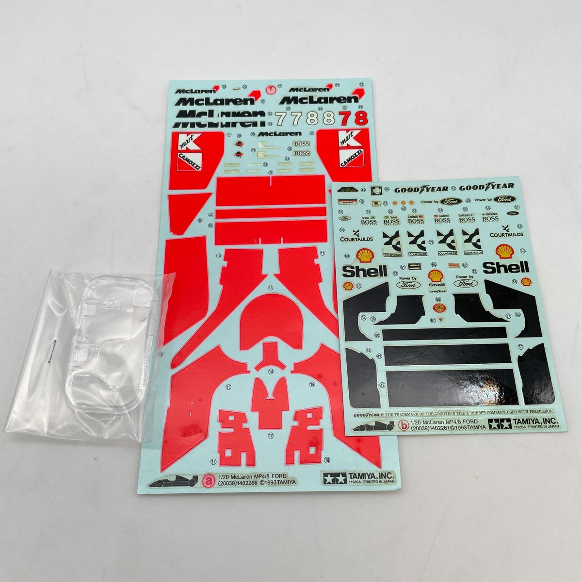 TAMIYA Grand Prix Collection No.39 1/20 McLaren MP4/8 Ford Plastic Model Kit